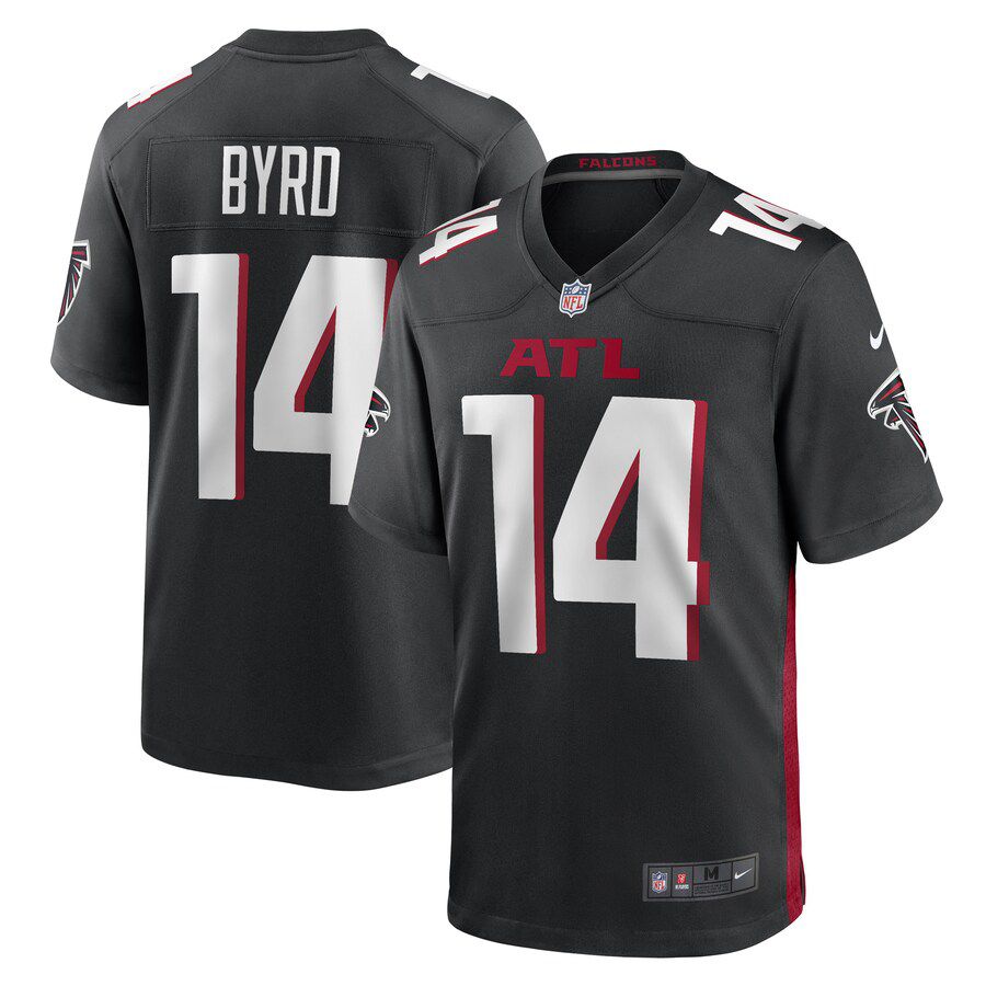 Men Atlanta Falcons 14 Damiere Byrd Nike Black Game Player NFL Jersey